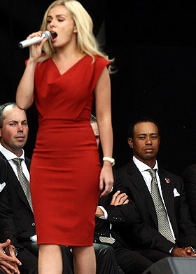 Tiger Woods Katherine Jenkins Ryder Cup